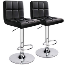 Leopard Outdoor Products Leopard Bar Stools Modern Pu Leather Adjustable Swivel picture