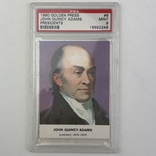1960 GOLDEN PRESS PRESIDENTS 6 JOHN QUINCY ADAMS PSA 9 Mint picture