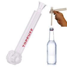 Clear White Portable Hookah Screw on Bottle Converter Water Glass Bong picture