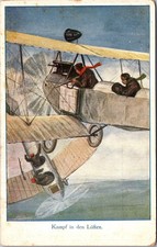 WWI German Welfare Postcard “Kampf in den Lüften” Air Battle Scene picture