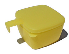 TUPPERWARE FORGET ME NOT SQUARE Hanging CHEESE KEEPER 5338 picture
