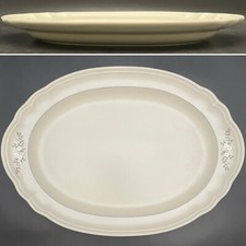 Pfaltzgraff Heirloom Floral Oval Chop Plate/Serving Platter 1984-97 USA 15