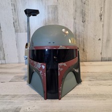 Vintage 2009 Hasbro Star Wars Boba Fett Electronic Talking Helmet Lights Sounds picture