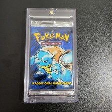Pokemon Vintage WOTC Base Set Booster Factory Sealed Blastoise Art Heavy? picture