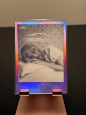 Topps Chrome X Jennie Monochrome Mementos Insert MM9 Purple /75 Blackpink Mantra picture