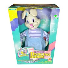 VTG 1995 Trendmasters Easter Dancing Bunny Rubber Face - Spatters Sprinkles NOB picture