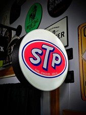 STP 2-Sided Gas Station LED Light Box Sign – Double Sided Garage Decor picture