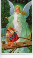 PRAYER TO YOUR GUARDIAN ANGEL - Laminated  Holy Cards.  QUANTITY 25 CARDS picture