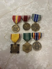 Original Lot of 6 Veitnam US MILITARY Full Size Dress Medals picture
