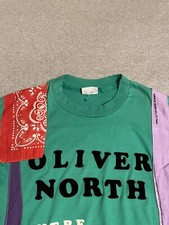 VTG Handmade Bandana 1980's USA Made XL Single Stitch Oliver North Shirt 1 of 1 picture