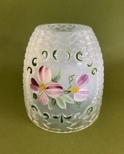 Fenton Hobnail Fairy Lamp Shade Top Only Hand Painted C. Smith picture