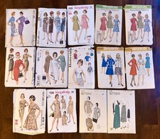 Lot of 14 VTG 1960's-70's Women's Clothing Patterns McCalls Simplicity Butterick picture