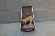 OLYMPIA BEER - Vintage Cougar / Lion Wildlife Wall Mount Display -Used Condition picture