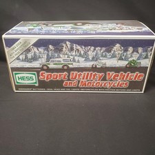 Vintage 2004 Hess Sport Utility Vehicle SUV and Motorcycles 40th Anniversary NIB picture