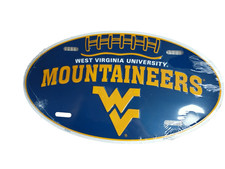 WVU West Virginia University Football License Plate Aluminum 6x12 Mountaineers picture