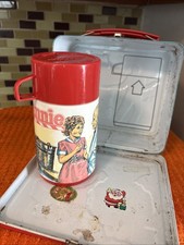Vintage 1981 Aladdin Industries Annie Metal Lunchbox with Thermos picture