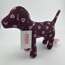 Victoria's Secret PINK FRIDAY 2026 Maroon & Pink Logo Mini Dog 🐶 NWT picture