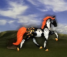 OOAK Breyer cm Custom Stablemate  TWH Halloween Horse * Ghost-a-loosa* picture