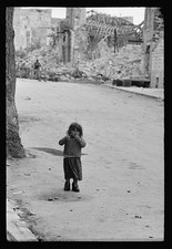 Photo:Jerusalem Palestine 1948 Child Amid War Ruins Street Scene picture