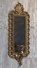 Vintage MCM Homco Gold Ornate Sconce w/ Smoky Mirror Regency Hollywood  USA picture