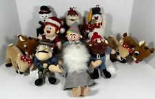 Rudolph Red Nosed Reindeer & Frosty Lot of 12 (1990's) Stuffins Prestige Plush picture