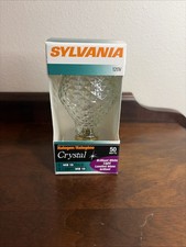 Vtg Sylvania Halogen Crystal Indoor Outdoor 50 Watt Light Bulbs 120V 2250Hrs picture