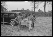 Photo:Heard County Georgia 1941 Funeral Sawmill Worker Casket Pallbearers picture