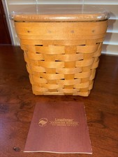 Longaberger 2008 Tall Tissue Basket With Sealed WoodCrafts Lid picture
