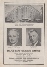 1948 Toronto Maple Leafs Team Profile Leaf Gardens NHL 1940s Article Photo picture