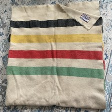 Vintage Polar Star Golden Dawn Wool Blanket Striped (1950s-1960s) MCM Camp Read picture