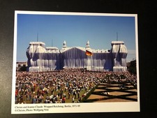  RARE CHRISTO WRAPPED REICHSTAG RARE PROJECT PHOTO 8''X10'' BY WOLFGANG VOLZ picture