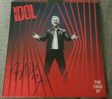 BILLY IDOL SIGNED THE CAGE EP VINYL  W/COA+PROOF WOW RARE AUTHENTIC ROCK picture