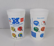 1988 Long John Silver Coca Cola NFL Souvenir Plastic Cup NFC Football Teams picture