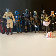 Hasbro Star Wars The Black Series The Mandalorian 8 Figure Lot picture