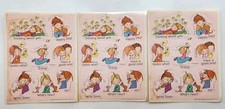 1987 Vintage Hallmark Stickers Marty Links Pink Background Captions 3 Sheets 80s picture