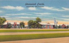 Ardmore Oklahoma Stonewood Courts Motel Vintage Postcard TT0032 picture