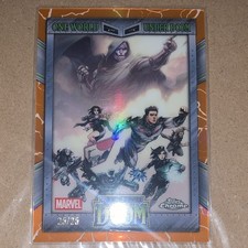 2026 Topps Marvel One World One Doom Orange Refractor Card 25/25 picture