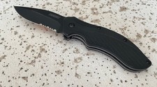 Kershaw 1605CKTST Combo Blade CLASH Linerlock Black A/O Folding Pocket Knife- - picture