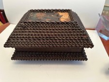 antique tramp art box picture
