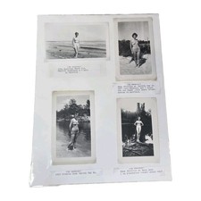 Vintage 1948-1954 Women's Swimsuit Beach Photos Lot 4 BC Alabama Identified picture