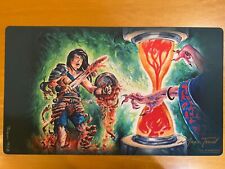 TIMETWISTER PLAYMAT NEW MAGIC THE GATHERING MTG HAND SIGNED MARK TEDIN picture