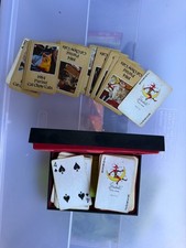Vintage Stardust Playing Cards 2 Decks Red Lined Case Possibly Incomplete picture