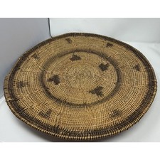 Makenge Root Basket Hand Made in Zambia Africa African MCM Vintage picture