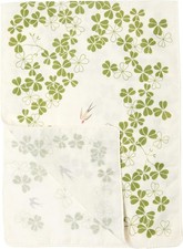 Japanese Tenugui Tapestry Cotton Hand Towel Swallow Clover Double Gauze Japan picture