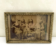Antique 1800's Sepia Photograph Owsley Women Lincoln Chautauqua Illinois Dog picture