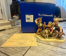 M.I. Hummel “Soap Box Derby” HUM 212I Goebel Porcelain Figurine Box COA picture
