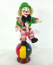 Vintage Balancing Clown Ceramic Wobble Toy Circus Figurine Decor Gift 9.25