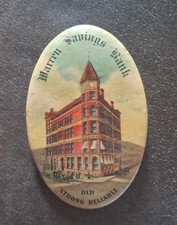 Vintage Warren Savings Bank Mirror Promo Pennsylvania Advertising Old Reliable  picture