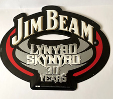 Jim Beam Lynyrd Skynryd Metal Sign 30 Year Tour 2003 NOS 17.5 x 13.25