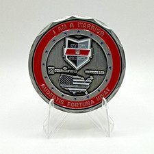 I Am A Warrior Audentis Fortuna Iuvat Militaria Challenge Coin picture